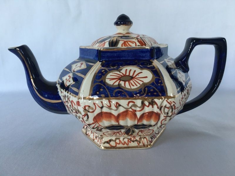 Engelsk Tekanne i Imari-farger