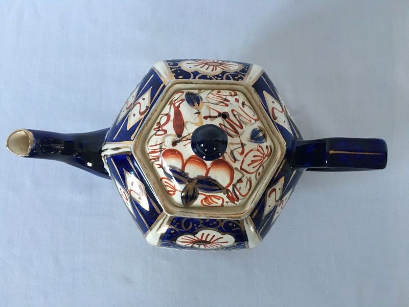 Engelsk Tekanne i Imari-farger